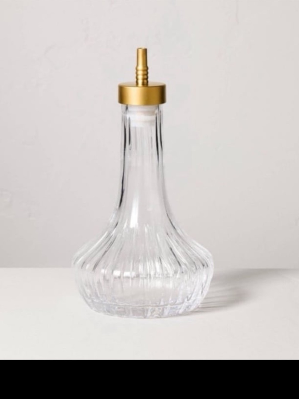 Glass & Brass Simple Syrup/Bitter Dispenser - Hearth & Hand™ with Magnolia